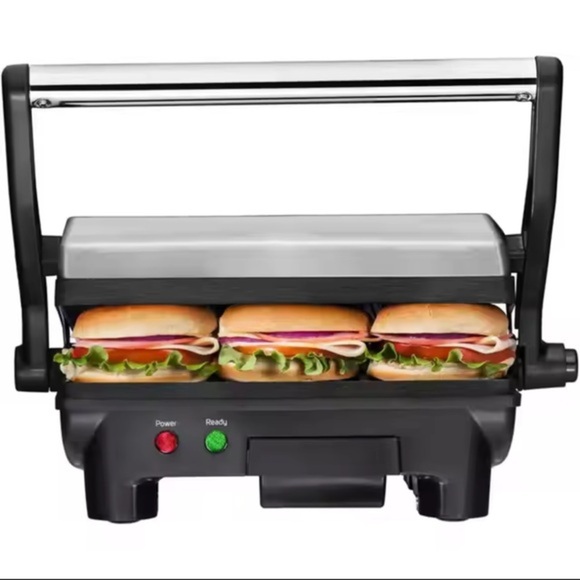 Chefman 3-in-1 Panini Press &‎ Grill - 4-Slice, 180° Flip! - Picture 7 of 11